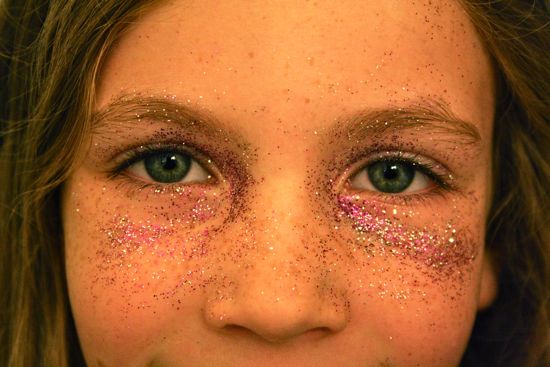Caitlyn with glitter