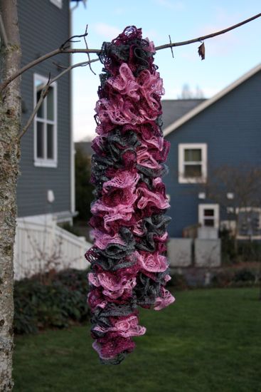 ruffle scarf in a tree