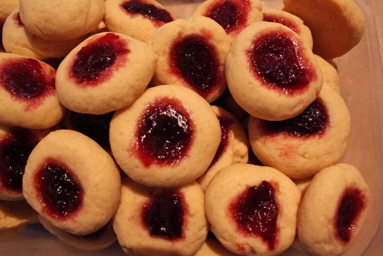 jam thumbprint cookies