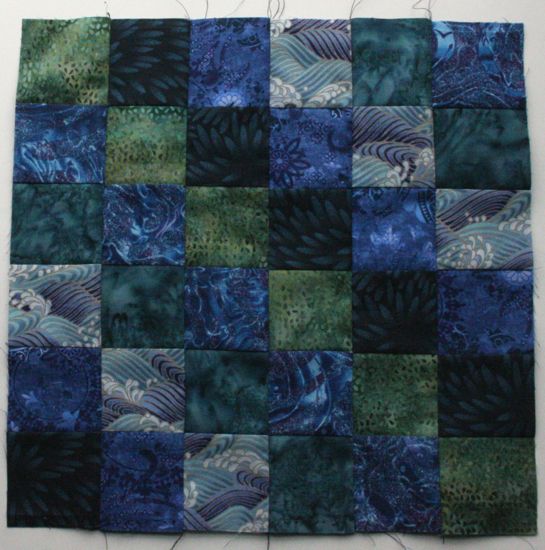 Scrappy Trip block in blues