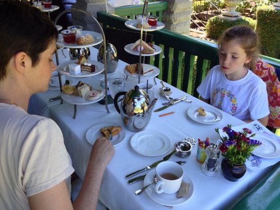 afternoon tea, Butchart Gardens