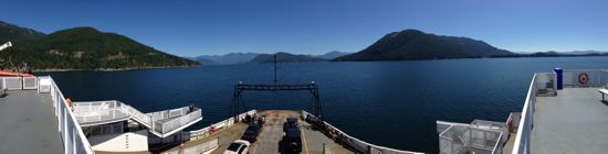 from the ferry sundeck