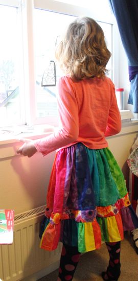 Caitlyn's rainbow skirt