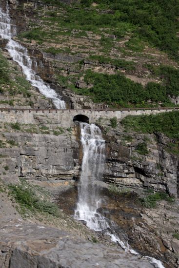 Waterfall on Going-to-the-Sun Road